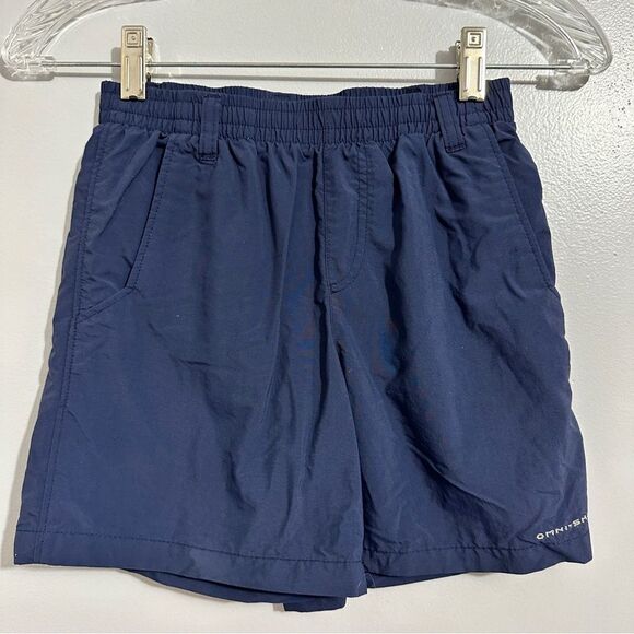 Columbia PFG Omni shade navy boys shorts with pockets size S(8) - Picture 1 of 8